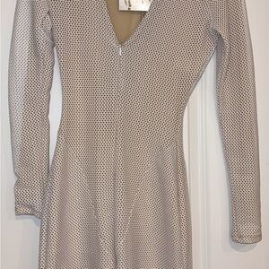 Naked Wardrobe Black and White Patterned Jumpsuit